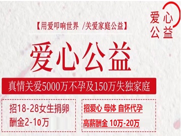 舒兰捐卵助孕生子 爱心志愿者招募
